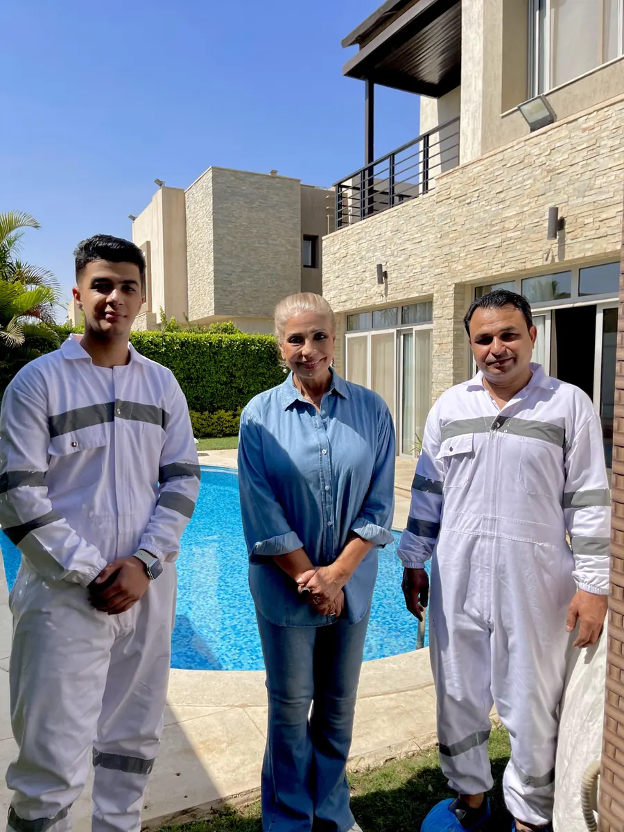 الفنانة سوسن بدر في فيلتها حماية شاملة